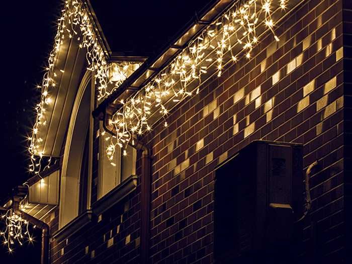 СУПЕР ЦІНА! Вулична гірлянда Бахрома. Гирлянда белый провод, свет.