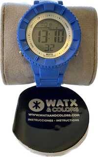 Relógio Watx & colors azul NOVO