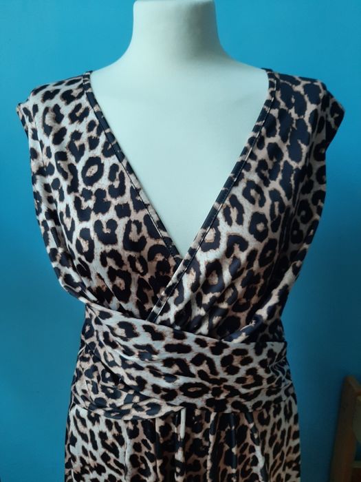 Sukienka letnia w panterkę