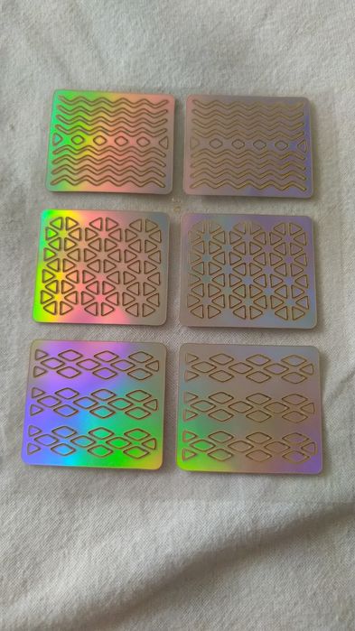 Szablony do malowania paznokci 8 sztuk