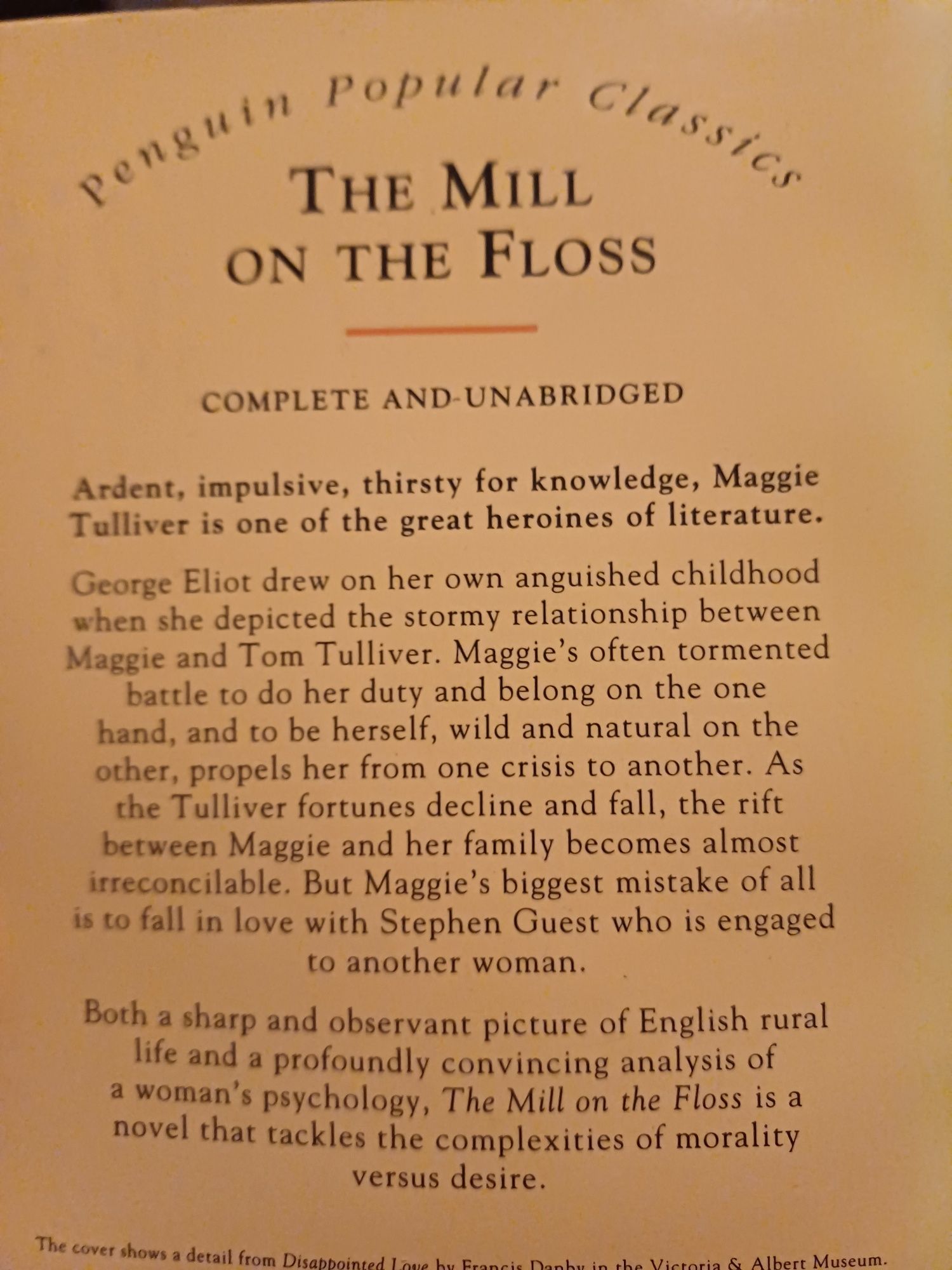 George Eliot The mill on the floss (język angielski)