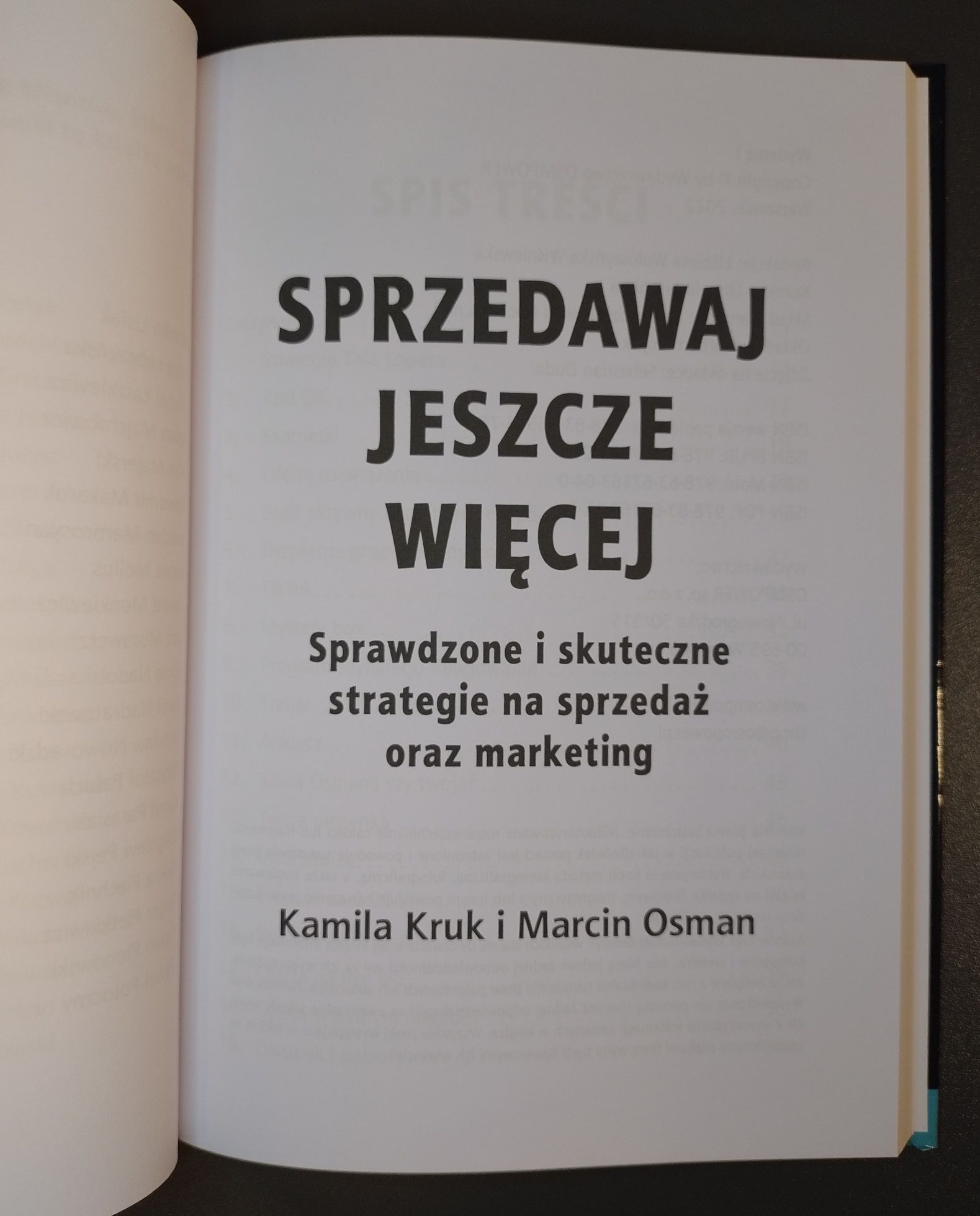 Sprzedawaj jeszcze więcej. Marcin Osman, Kamila Kruk