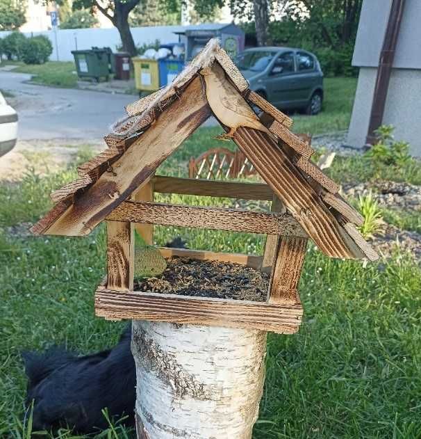 Karmnik dla ptaków budka dekoracja ogród taras dom