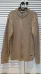 Sweter na suwak bezowy rozpinany M