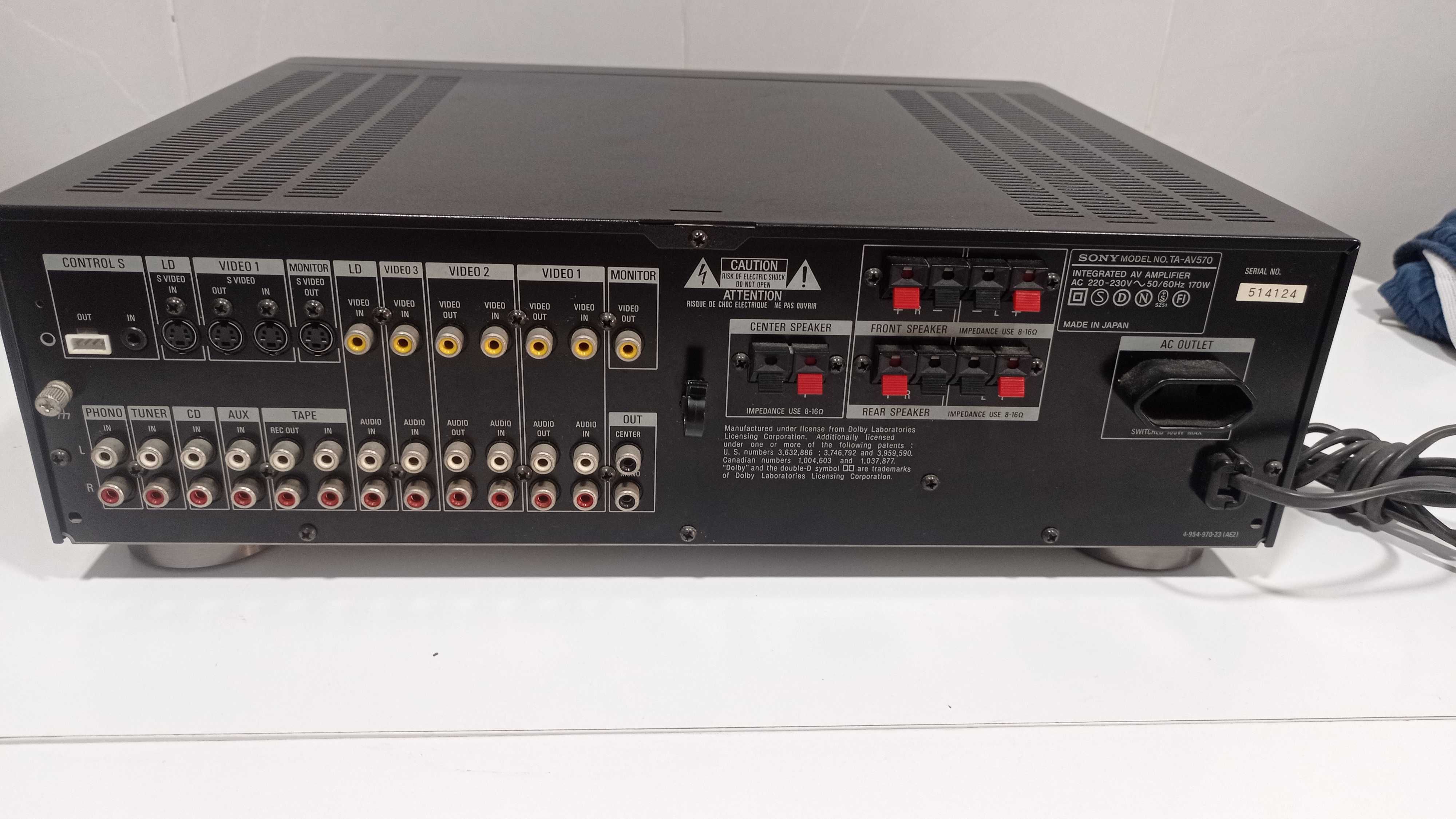 Amplificador Sony TA-AV570