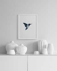 Poster pássaro azul