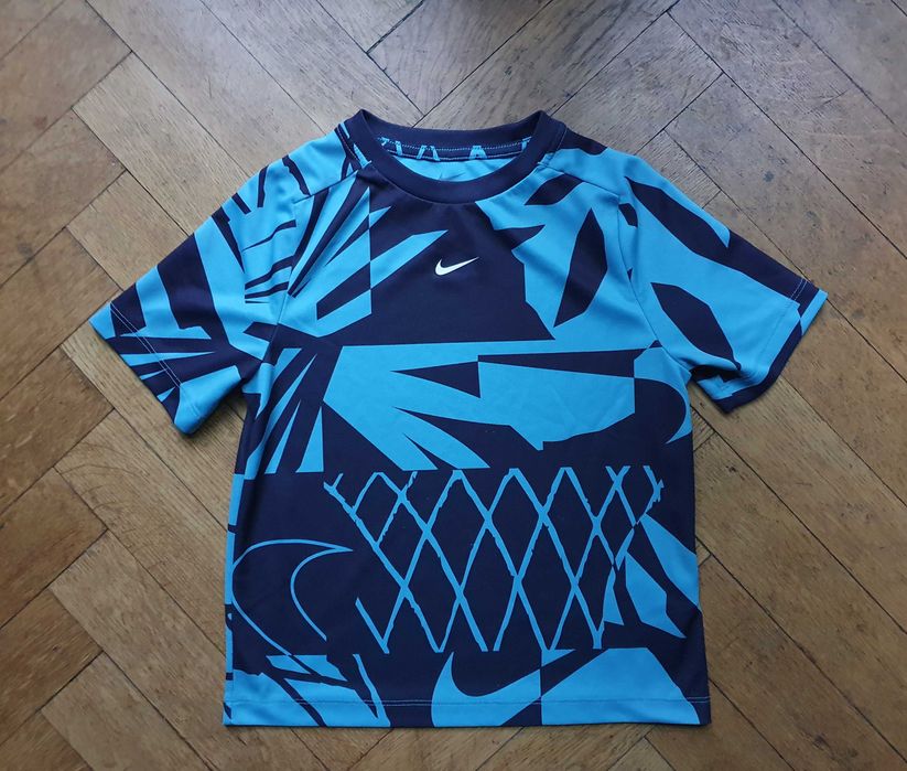 Koszulka nike sportowa niebieska dziecięca treningowa