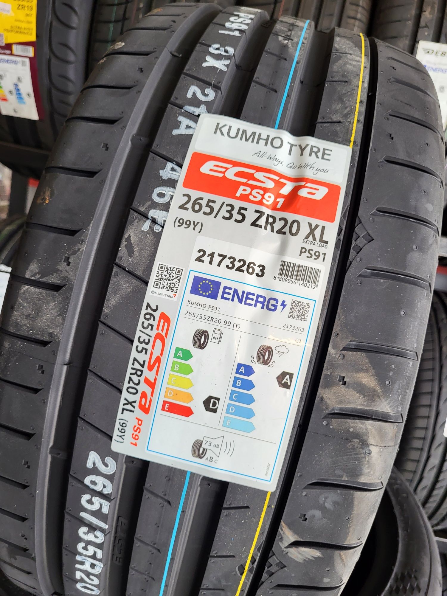 Opony letnie 265/35ZR20 99Y Kumho ECSTA PS91  Montaż! NOWE !