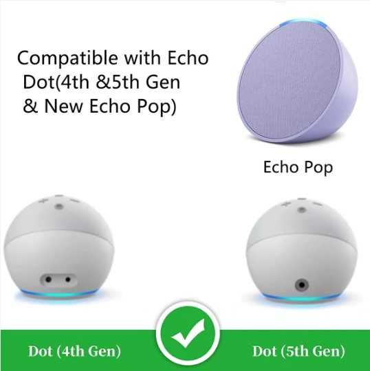 Uchwyt ścienny do Echo Dot (4th/5th Gen) & Echo Pop BIAŁY