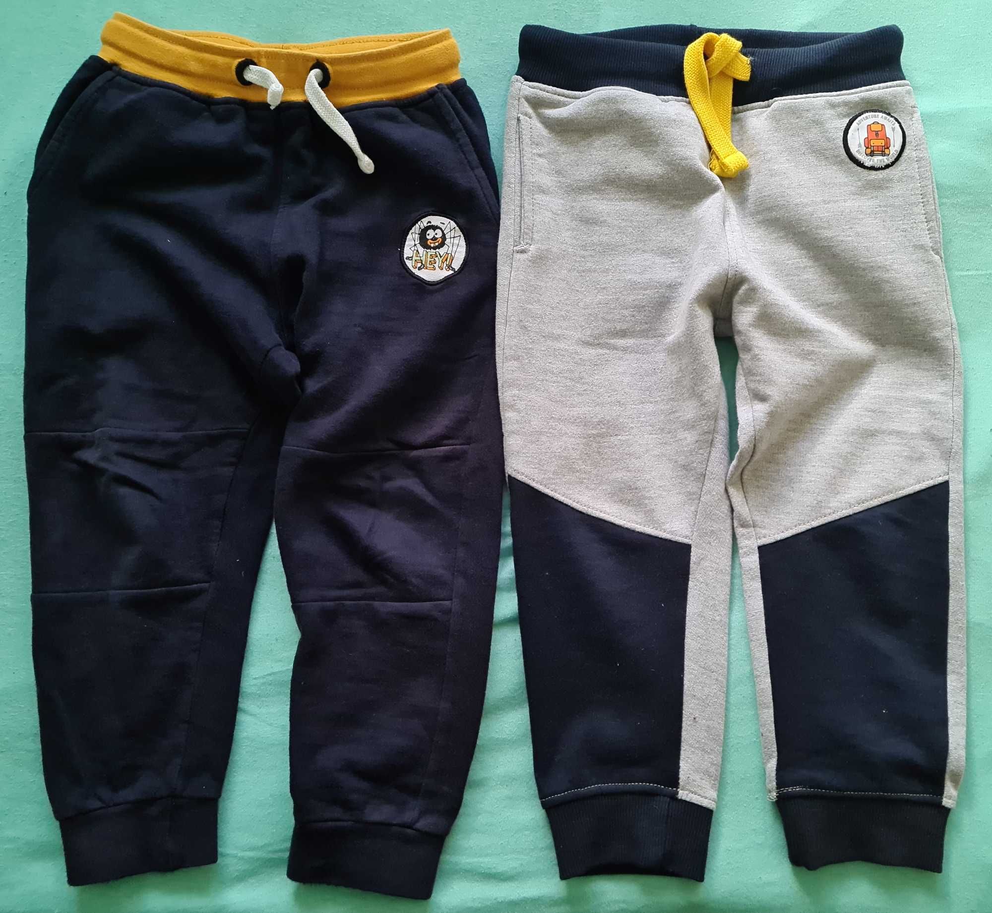 3 pary ciepłych spodni dresowych dla chłopca i 3 pary leginsów, r. 104