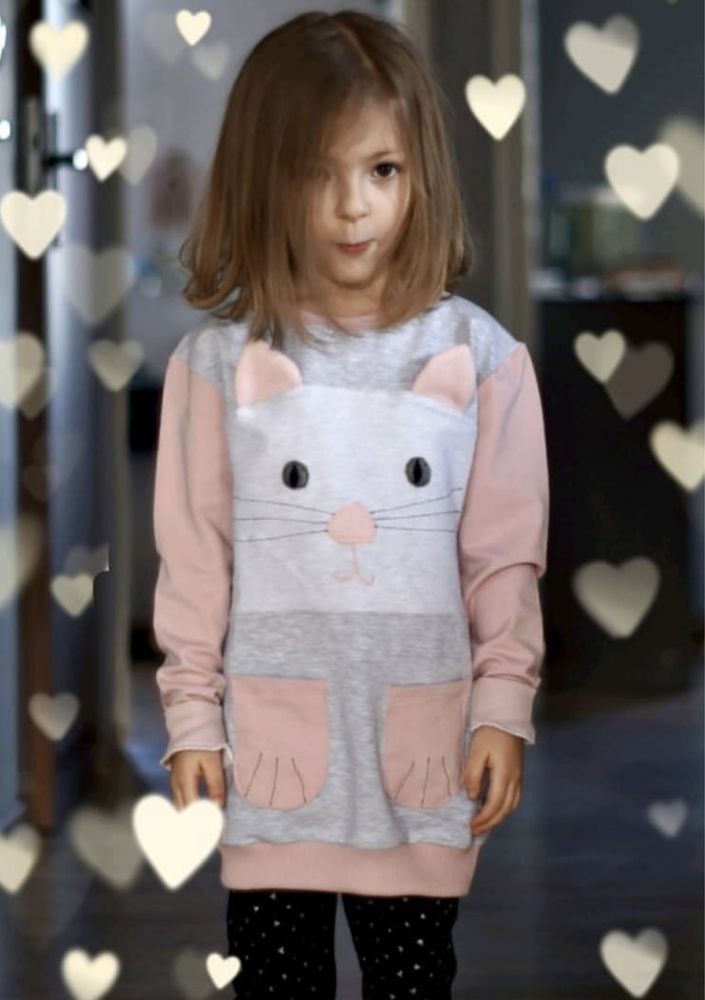 Bluza kotek 104-110 Bawełna