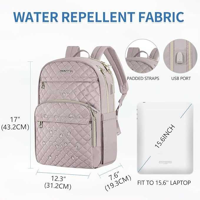 NOWY Stylowy plecak na laptopa Kroser Dusty Pink