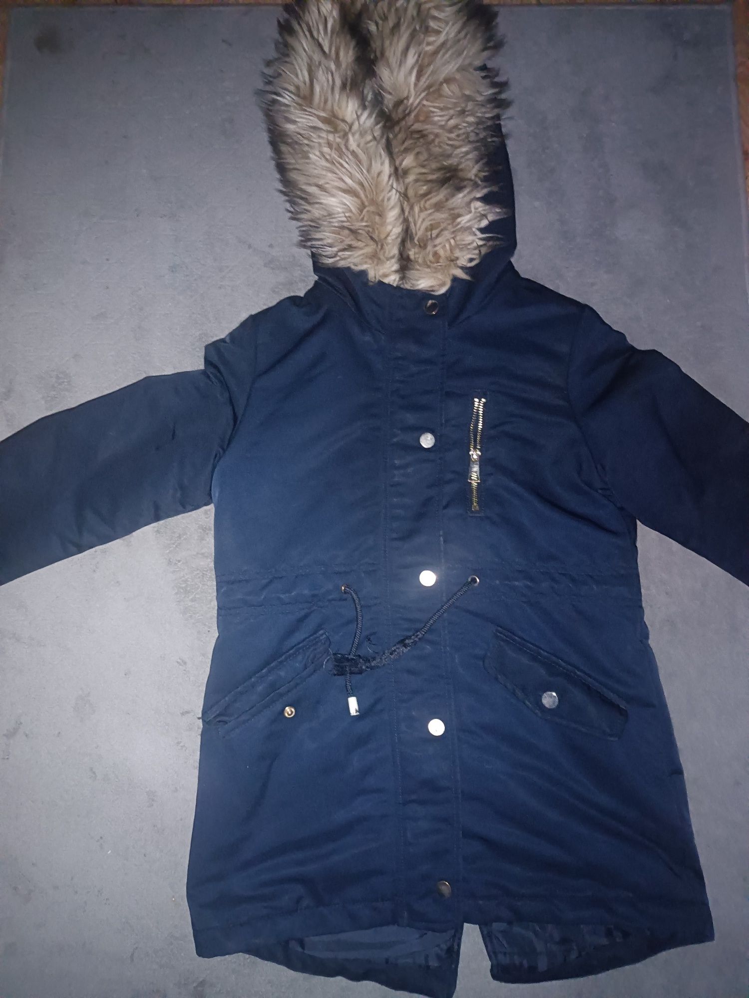 Parka 140 granatowa