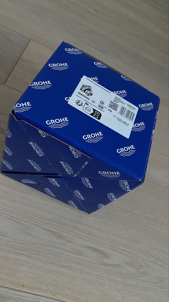 Bateria natryskowa podtynkowa Grohe Rapido Smartbox srebrny
