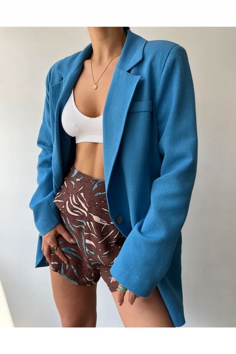 Mai Collection 36 S Niebieska Marynarka Elegancka J27651