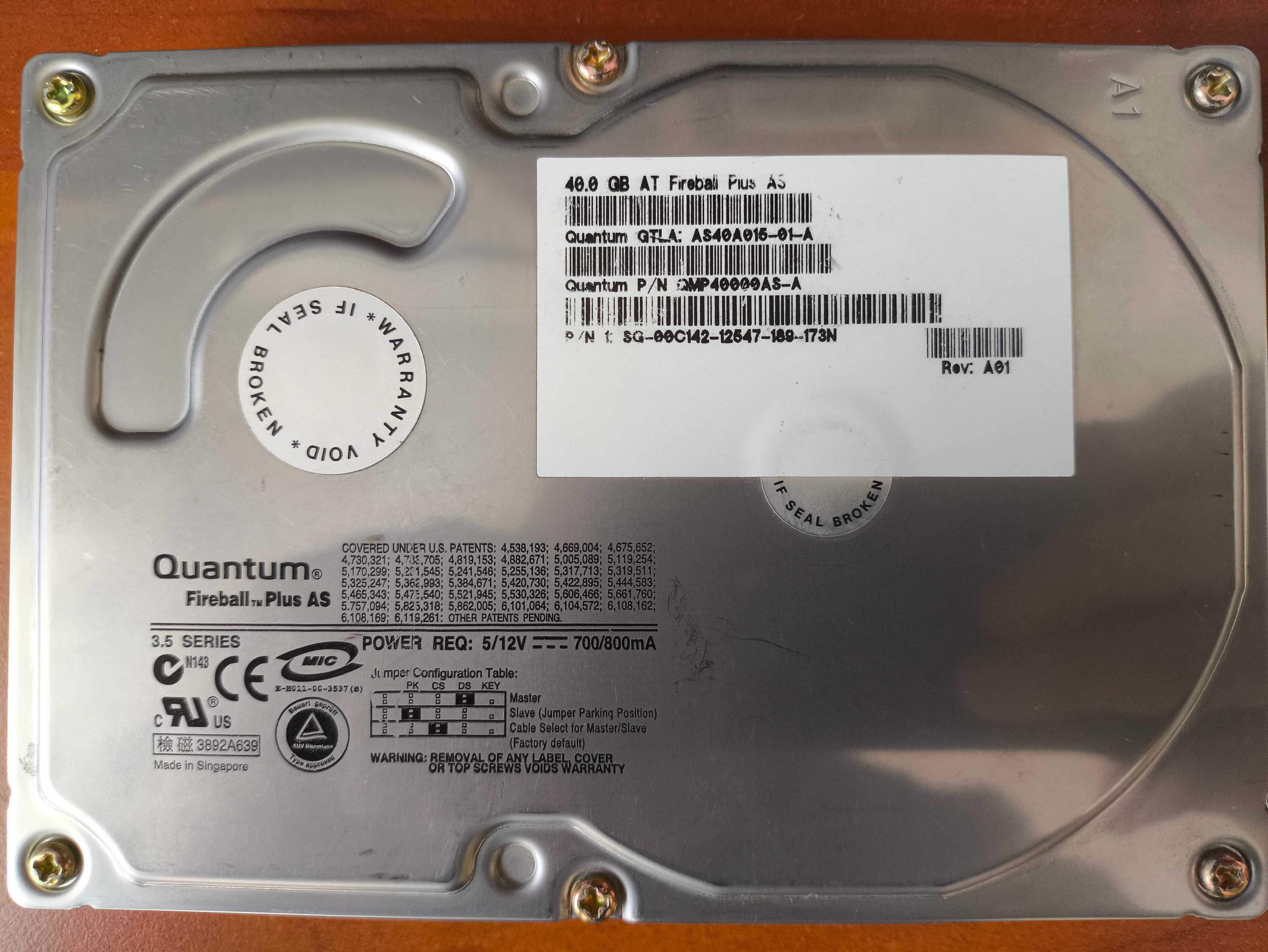 Жорсткий диск HDD 40Gb