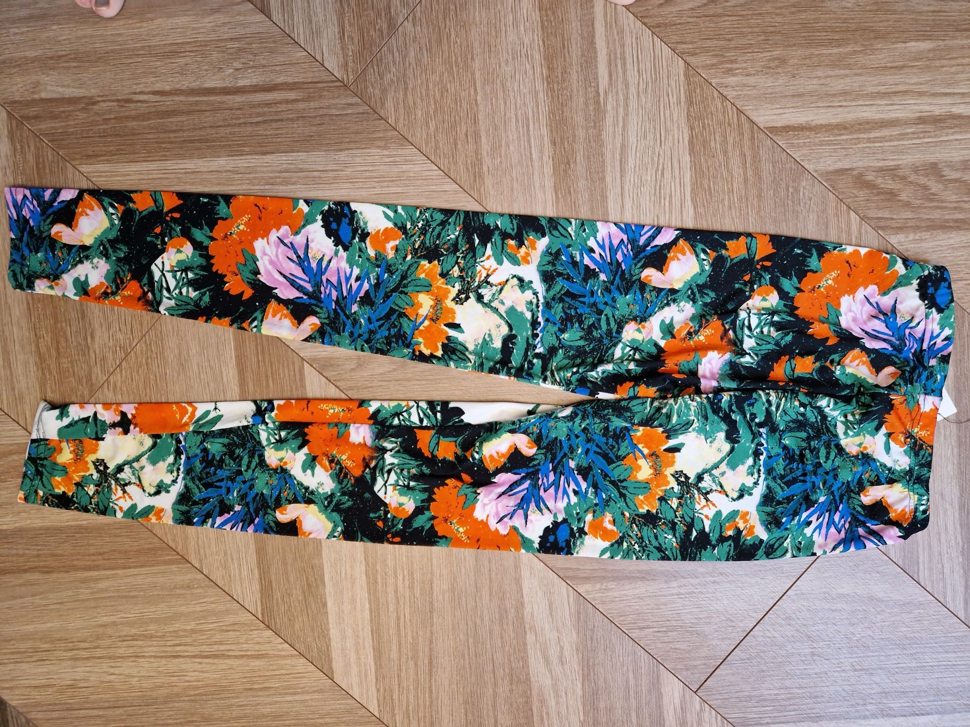 Leginsy damskie S/M dwukolorowe