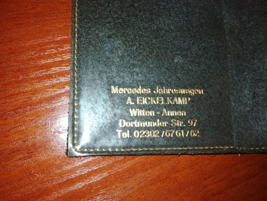 Обложка кожаная для документов Mercedes