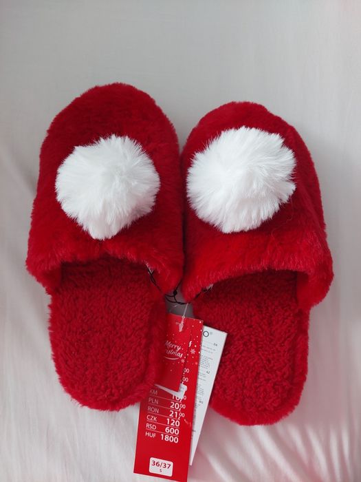Теплі м'які тапочки 36/37 р.