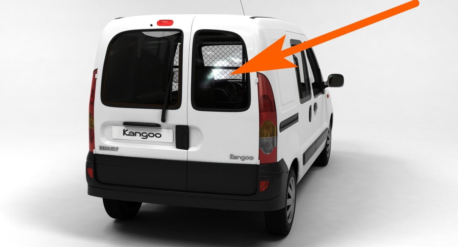 Заднее стекло правая распашонка Renault Kangoo Кенго 1997-2007