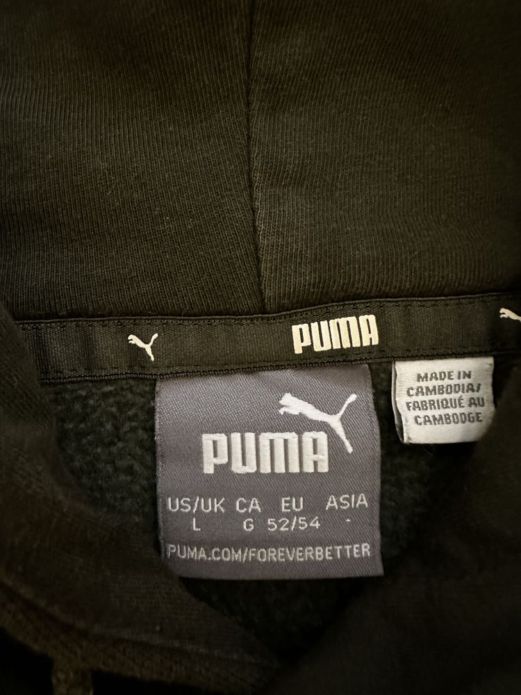 худі Puma колір хакі