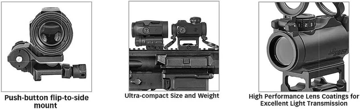 Комплект SIG SAUER Коллиматор Romeo+ Магнифер 3-х кратный  Чёрный