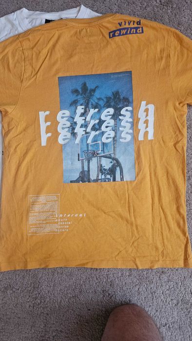 2 męskie t-shirty Topman/Smog rozm. S/M