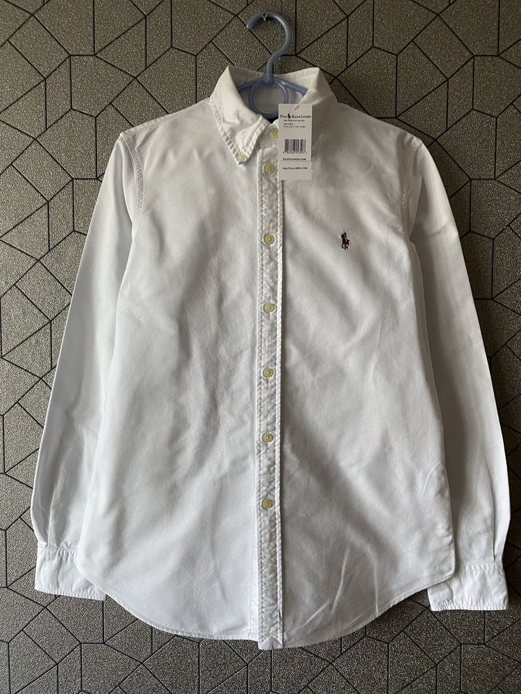 Polo Ralph Lauren женская белая рубашка, блузка, блуза, базова жіноча