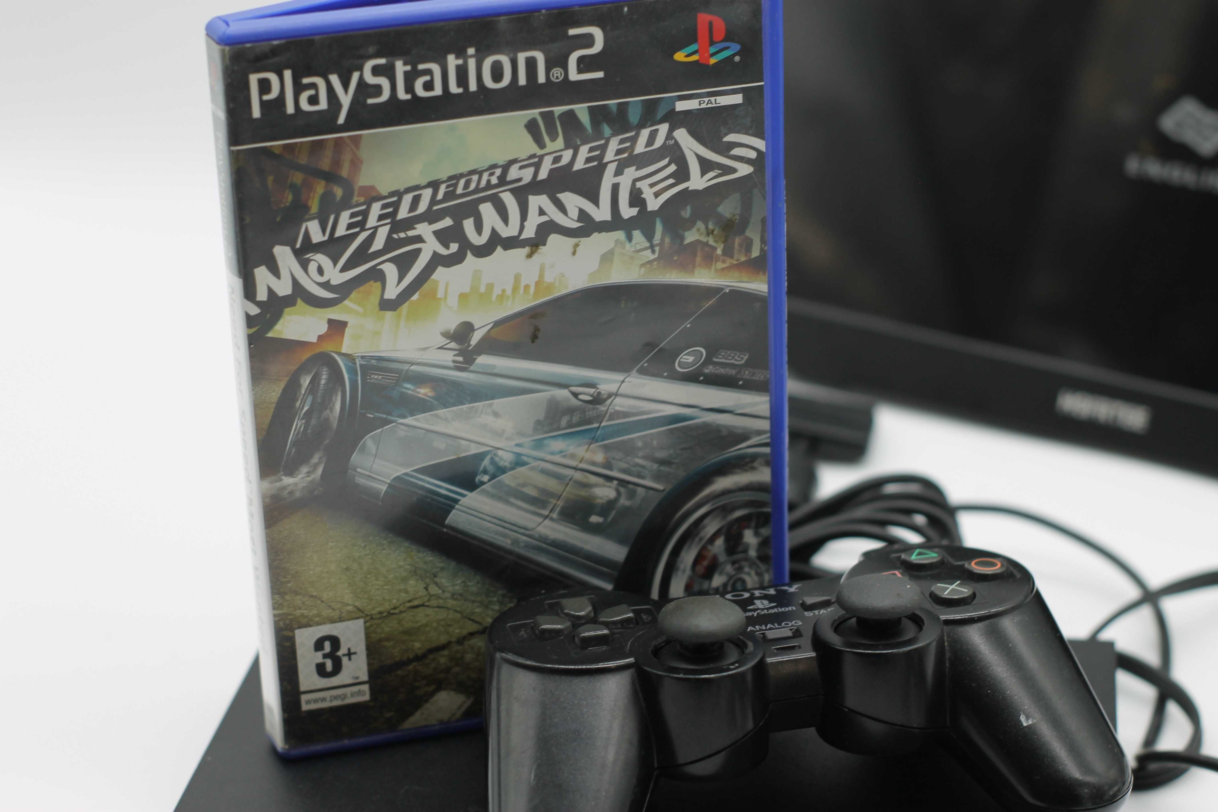 Playstation 2 PS2 NFS Most Wanted Konsola Gotowa do gry