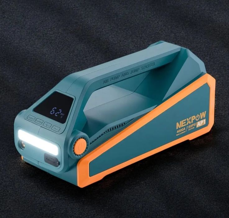 Пусковое устройство NEXPOW AP1 4000A с компрессором и Power Bank 20000
