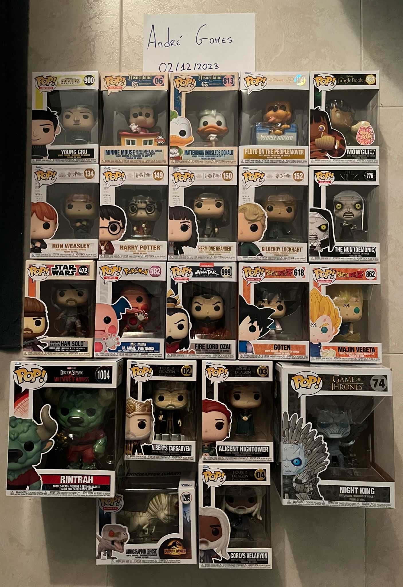 Funko Pop - Harry Potter, Dragon Ball, Disney, GOT, Star Wars, The Nun