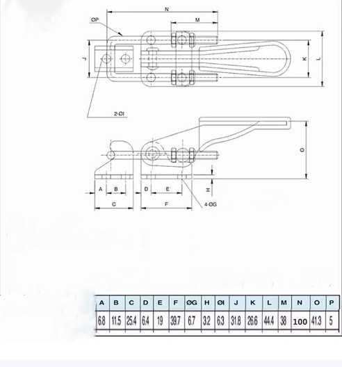 Klamra / zacisk metalowy regulowany