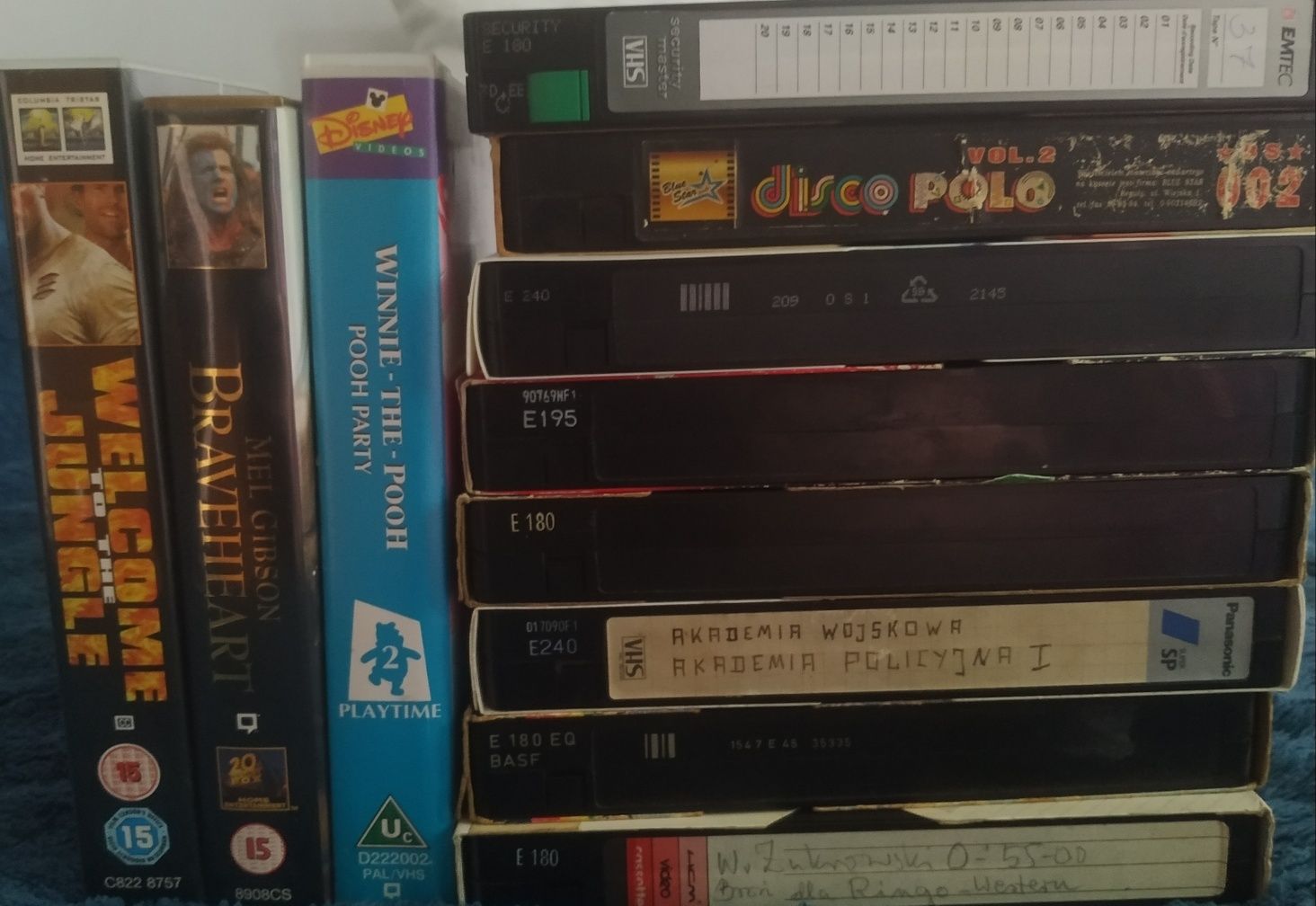 Zestaw kaset vhs 11 sztuk