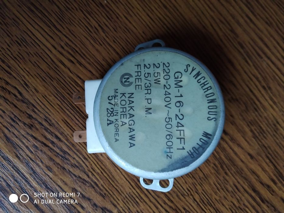 Моторчик низко оборотный для вращения блюда в микроволновке  оригинал