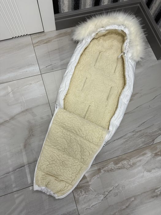 Зимовий дитячий конверт-кокон на овчині для новонароджених DoRechi