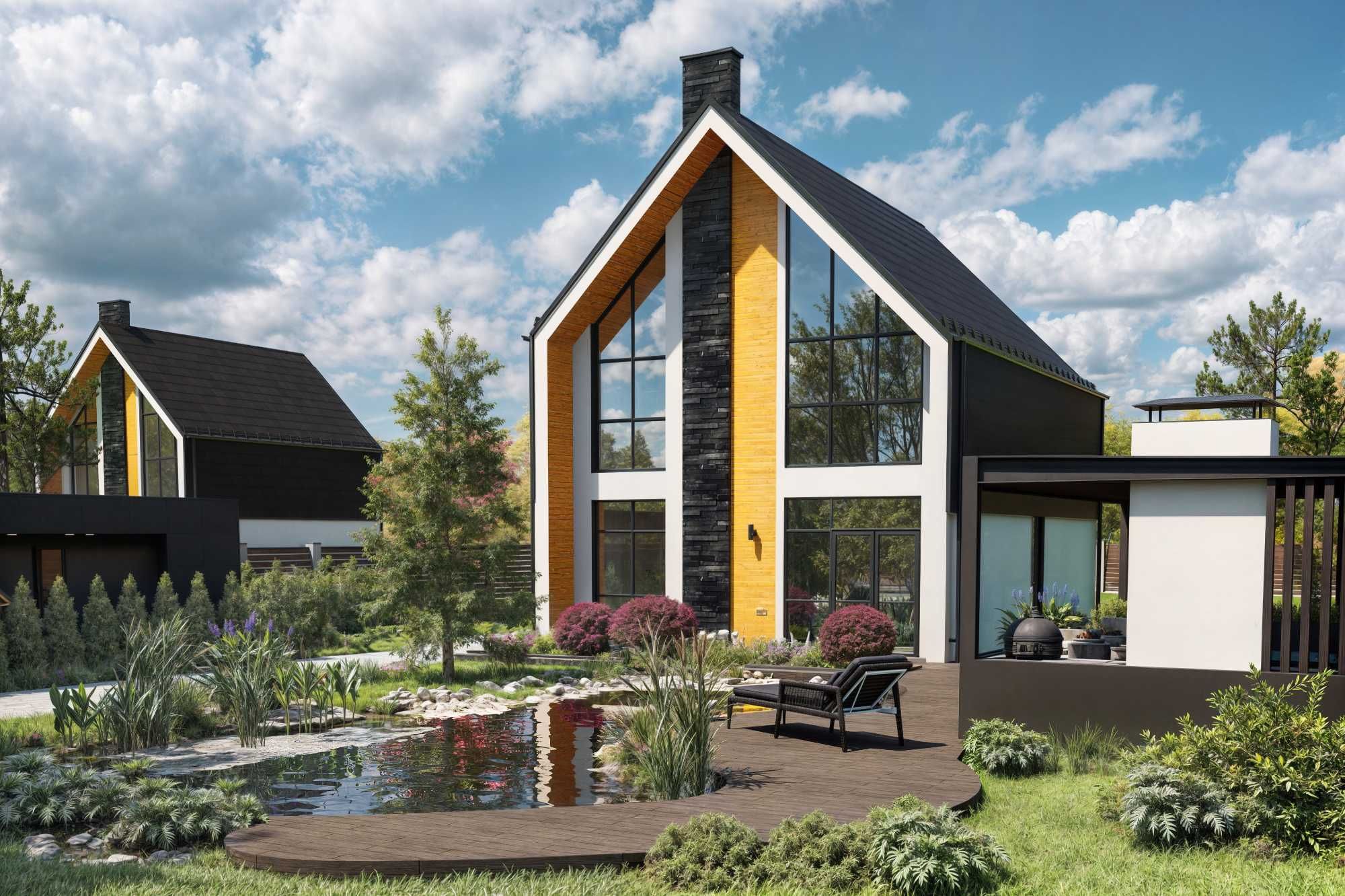 Продаж будинку 200 м² біля ріки. КМ O!villas. 4 роки розтермінуван.