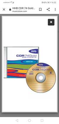 10x CD Master HHB CDR74 Gold