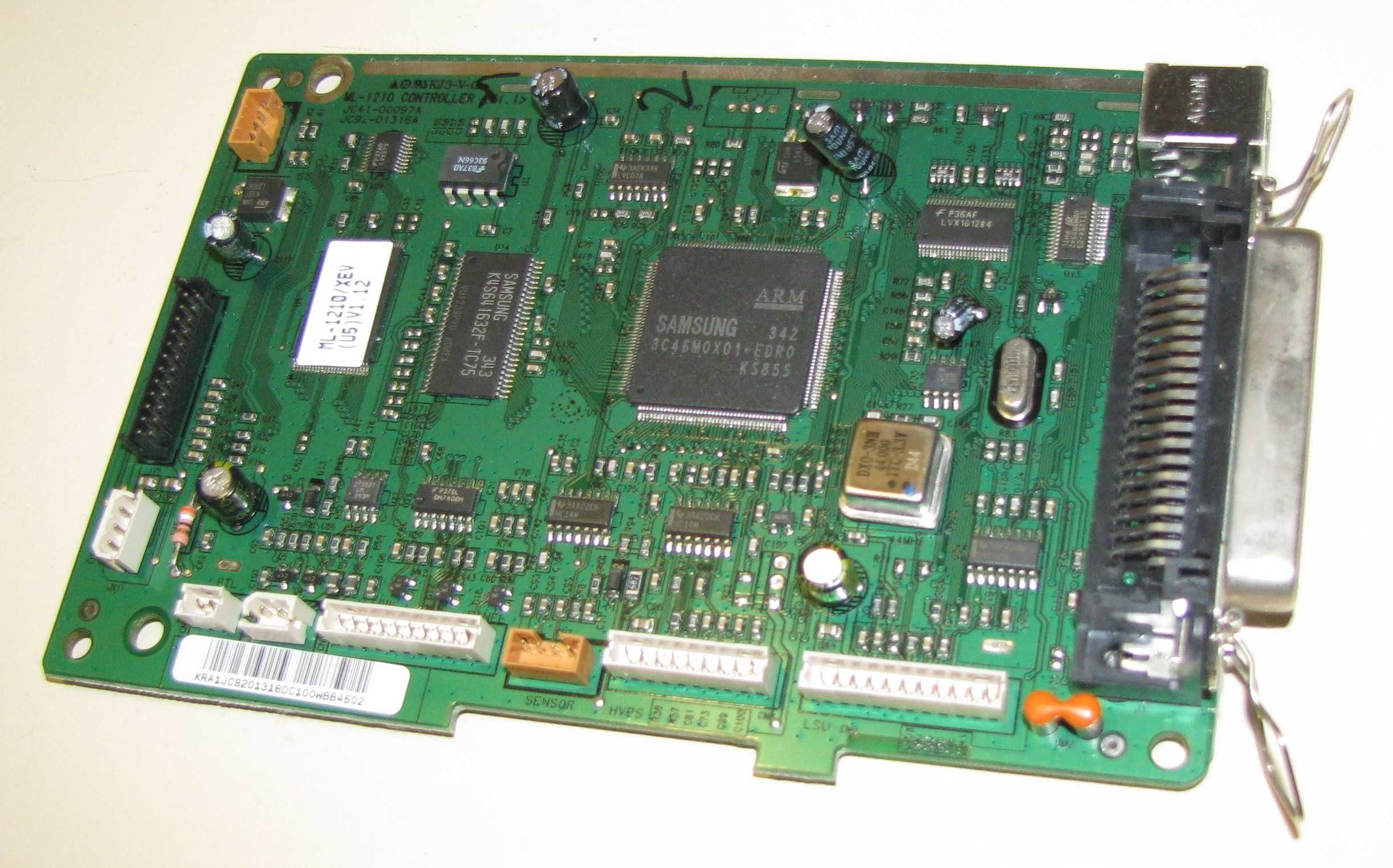 Плата форматера Samsung ML -1210, рабочая.