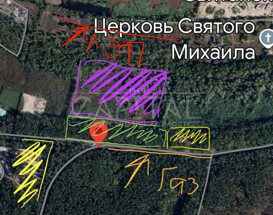 Топова пропозиція по ціні! 7.4 Га Козин , Плюти