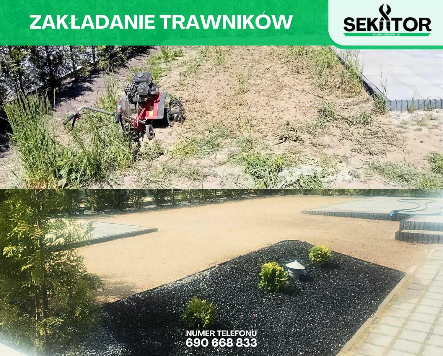 Usługi ogrodnicze zakładanie trawników ogrodów  nawodnienia  renowacja