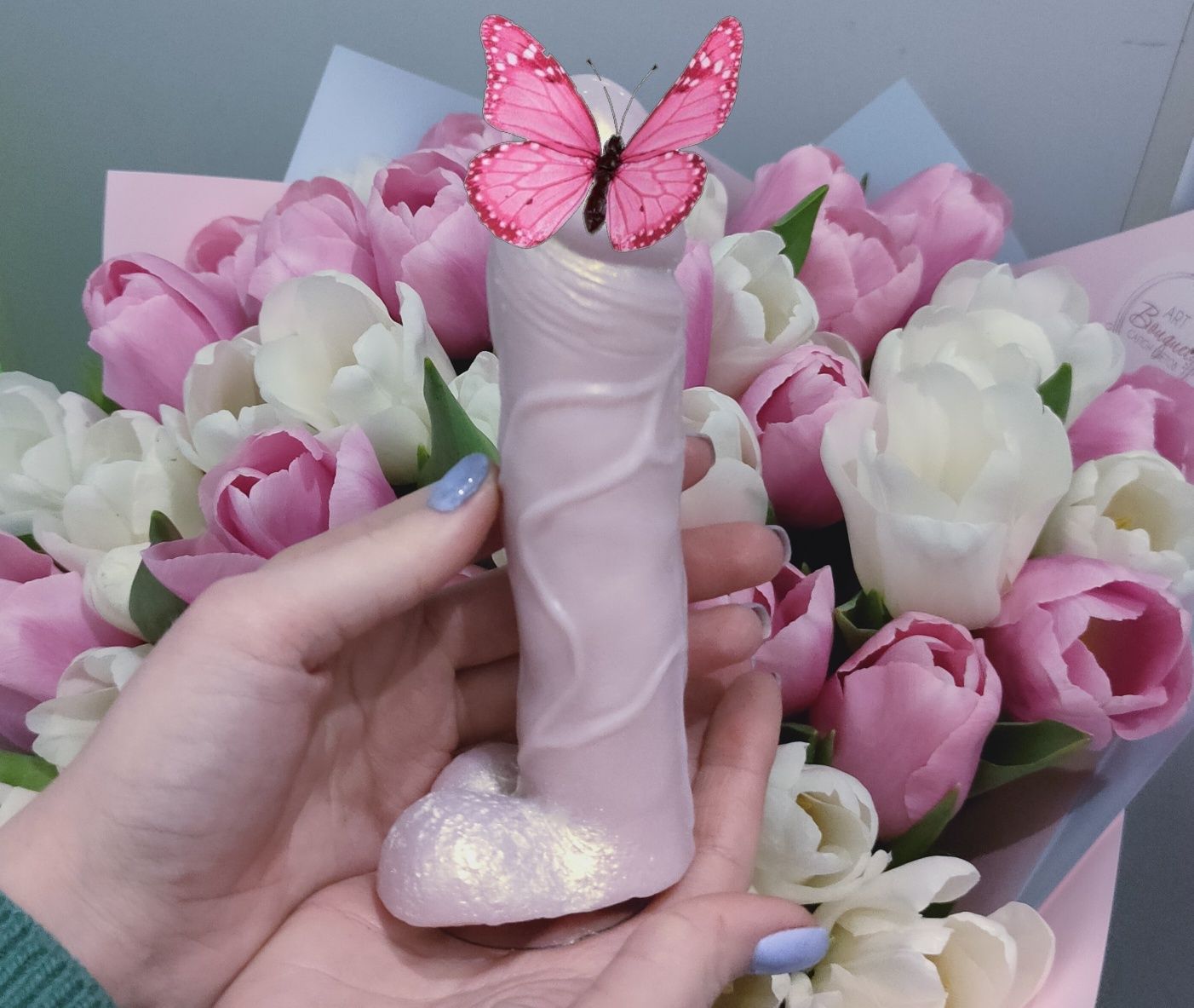 Мило 18+ Мило член на присосці Подарунок прикол для дорослих