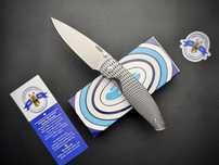 Нож TRM Atom Titanium 3D Lizard Skin Stonewash CPM-20CV