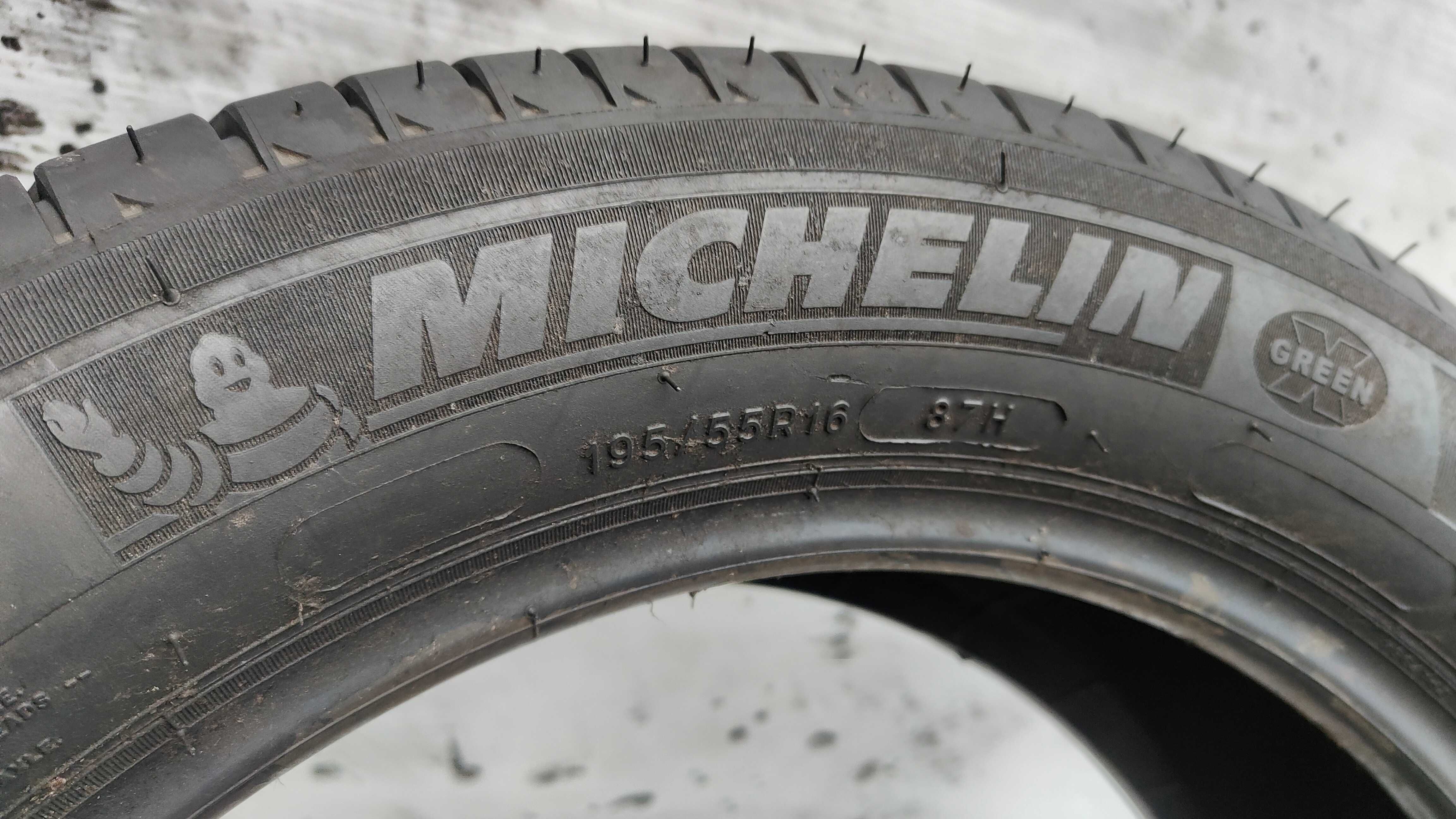 Opony Letnie 195/55/16 Michelin 4szt 6,5mm