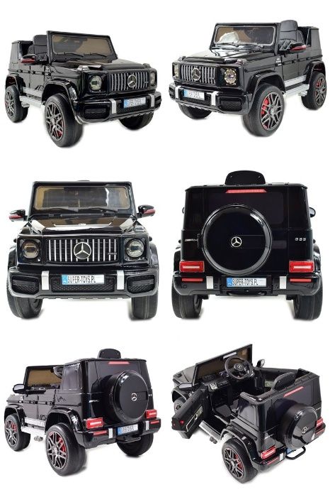 Auto na akumulator Mercedes G63 KOŁA EVA, Ecoskóra