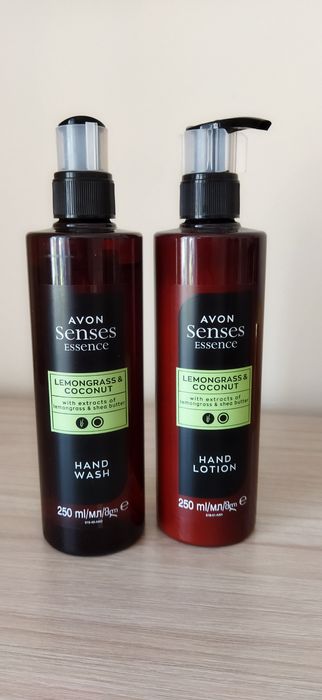 Avon Senses Essence zestaw mydło w płynie i lotion do rąk