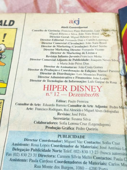 "Hiper Disney", Ano 10, Número 12
Ano 1998