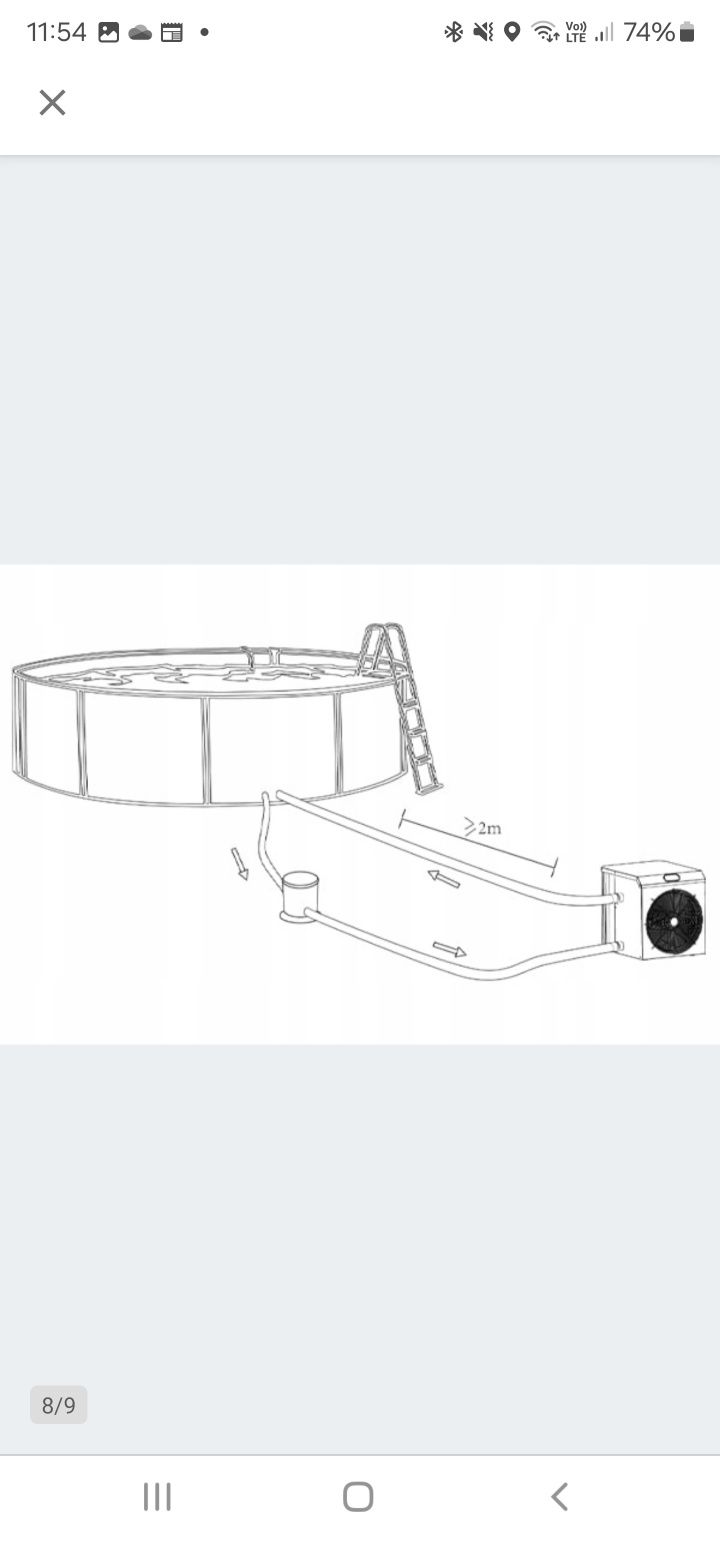 Pompa ciepła Fairland Comfortline Mini SHP03 425x412x367 mm szara