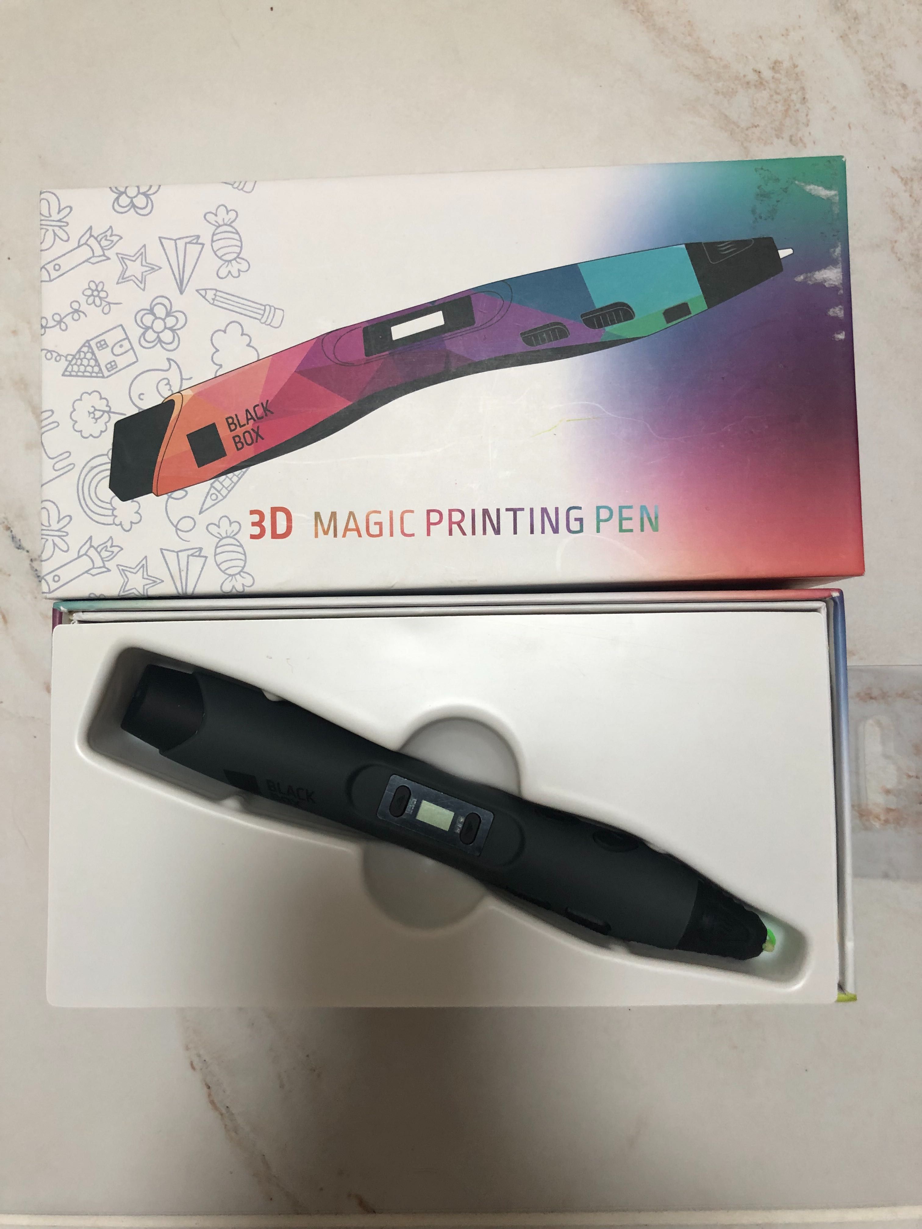 Ручка 3Д
3D magic printing pen black box + PLA пластик для 3D Pen