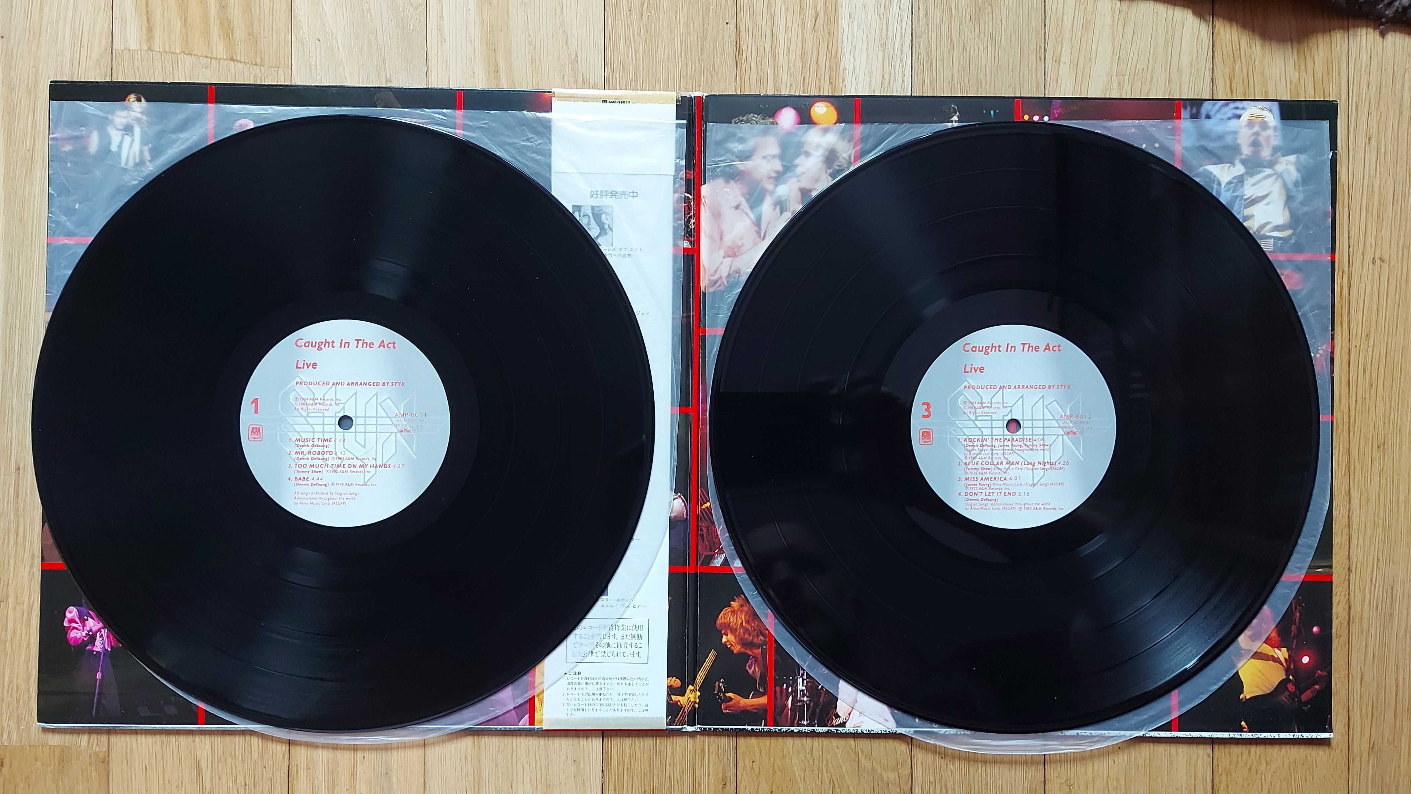 Styx Caught In The Act Live  1984  Japan  (NM/EX+)  + inne tytuły