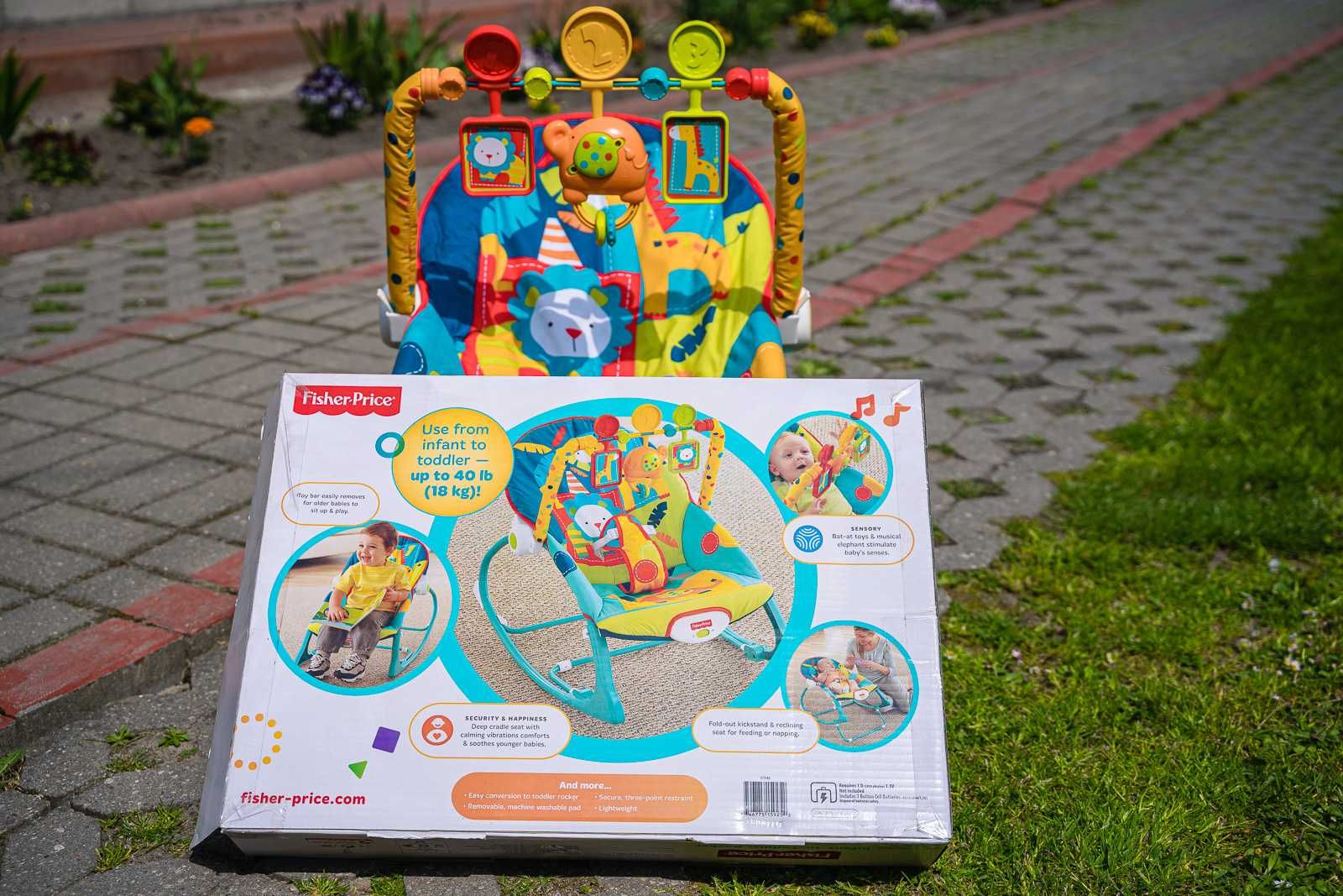 Bujaczek Leżaczek Fisher Price